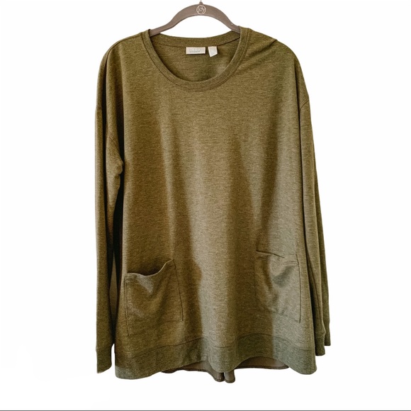 LOGO Silky Back Jersey Tunic Top